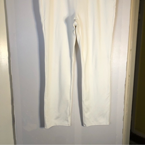 Soft Surroundings White Perfect Ponte Straight Leg Pants | Size L - Picture 6 of 11
